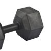 (Total 44lbs, 22lbs each) Weights dumbbells set, Dumbbells for for Men, Women - Vinyl Dumbbell Set for Gym, Home Workout. Pair, black